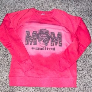 Mom DeadTired Crew Neck
